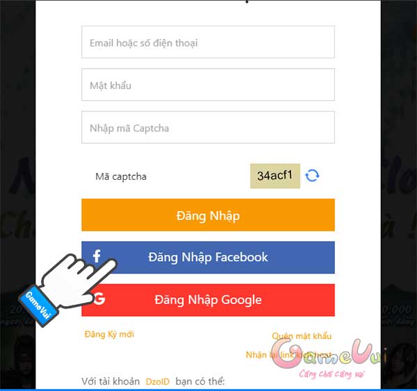 Đăng nhập Facebook