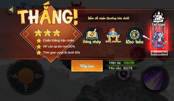 Giành chiến thắng