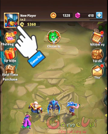 Chạm vào ảnh đại diện