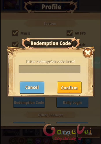 Nhập code