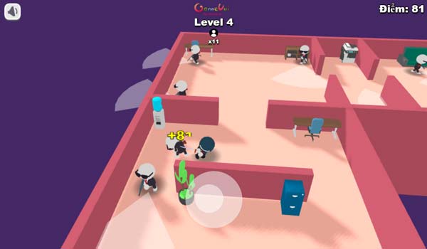 Điều khiển nhân vật thật cẩn thận