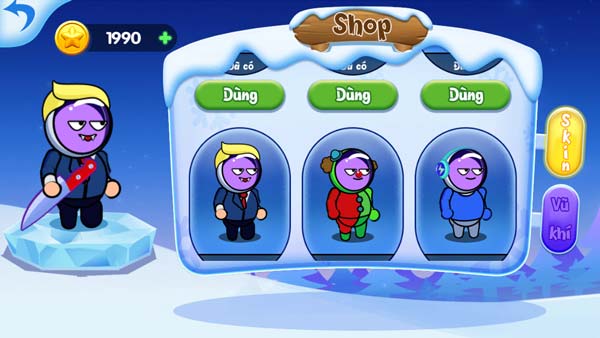 Các skin nhân vật trong Shop