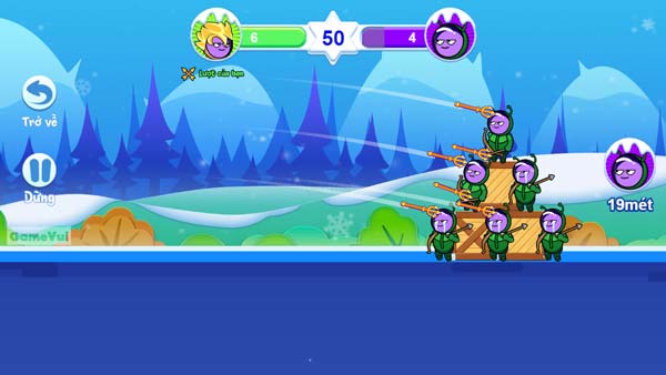 Among Us theo kiểu Angry Birds