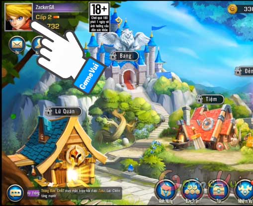 Chạm vào ảnh đại diện