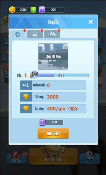 Nâng cấp và xây dựng đế chế Bida