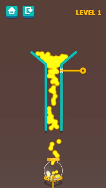 Rút chốt để làm nước chảy