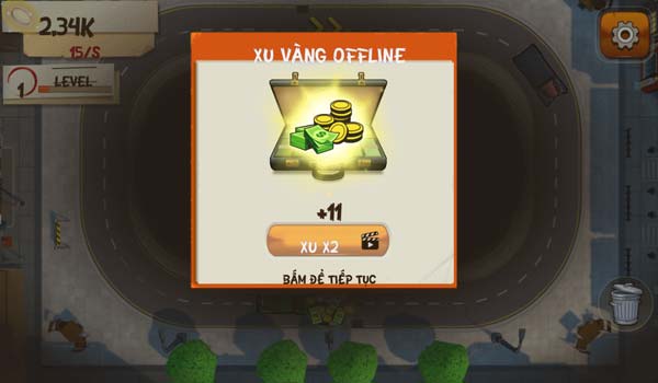 Xu vàng tự thu nhập theo thời gian