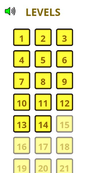 Các level thử thách cần chinh phục