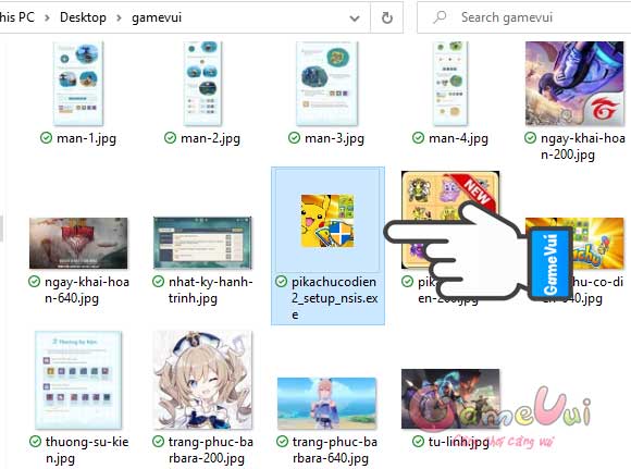 Nhấn vào file cài đặt