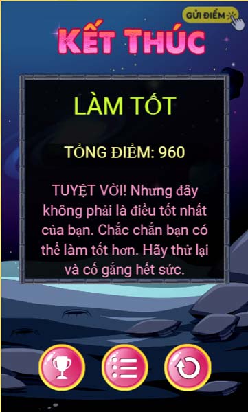 Đạt số điểm cao nhất có thể
