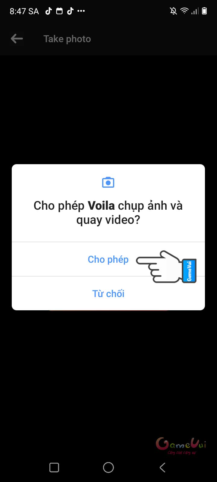 Cho phép chụp ảnh và quay video