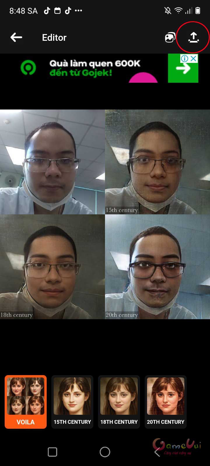 Lưu lại chỉnh sửa