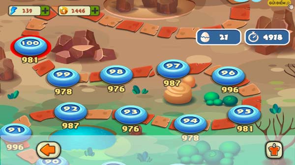 Chọn level để thử thách