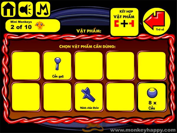 Thu thập các vật phẩm cần thiết