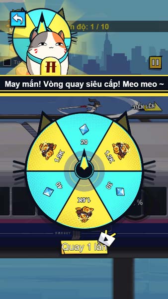 Tận dụng các vật phẩm, vòng quay