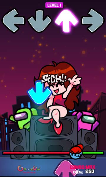 Cố gắng bắt nhịp thật chính xác để ghi điểm