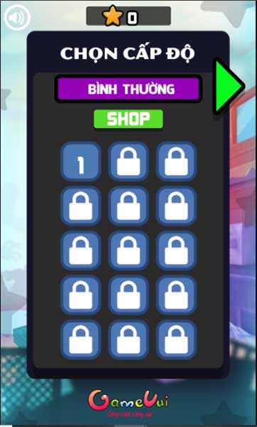 Chọn cấp độ
