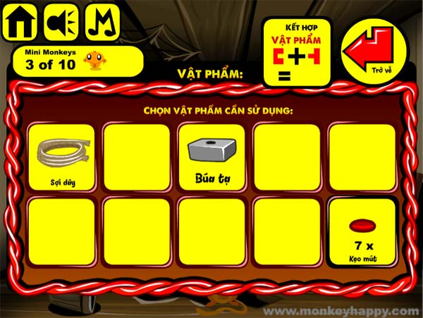 Thu thập các vật phẩm cần thiết