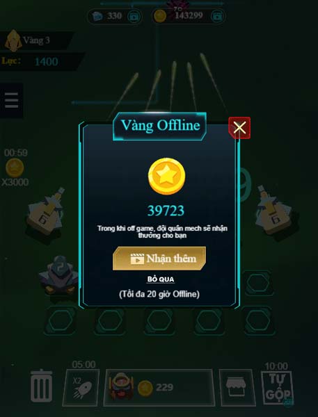 Nhận vàng Offline