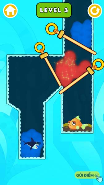 Làm sao để dẫn nước tới chú cá vàng?