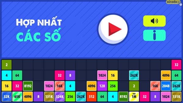 Chơi game Hợp nhất các số P2 - GameVui
