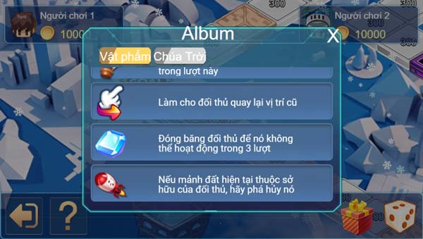 Các loại vật phẩm trong game
