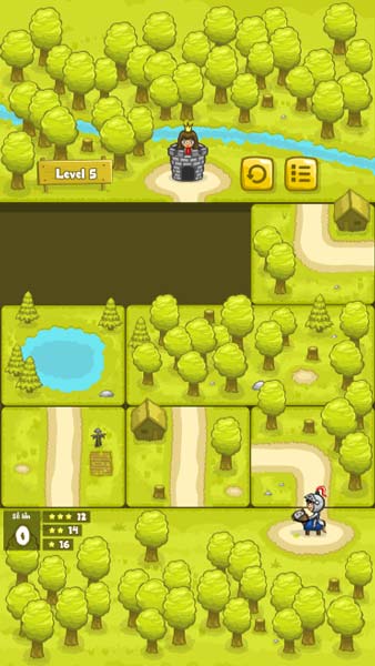 Làm thế nào để đưa chàng dũng sĩ đến nơi của công chúa?