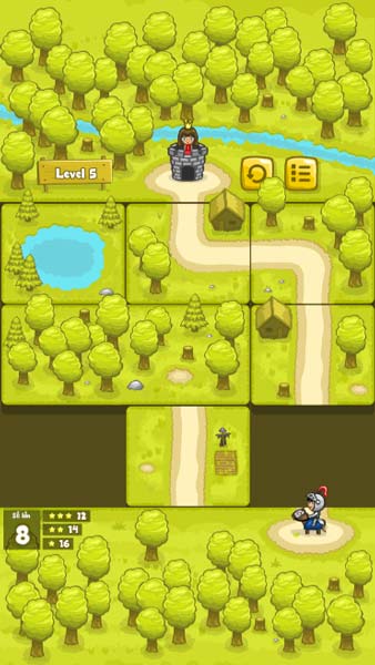 Sắp xếp các ô đường đi