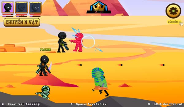 Chiến đấu tiêu diệt lũ xác ướp zombie