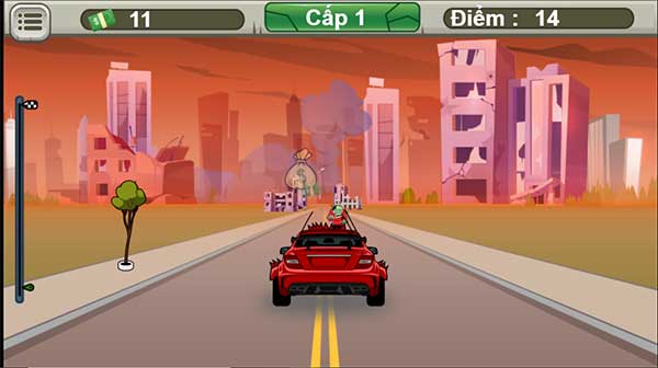 Điều khiển xe về đích