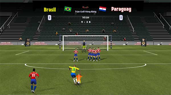 Thực hiện cút sút phạt