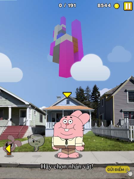 Lựa chọn nhân vật yêu thích