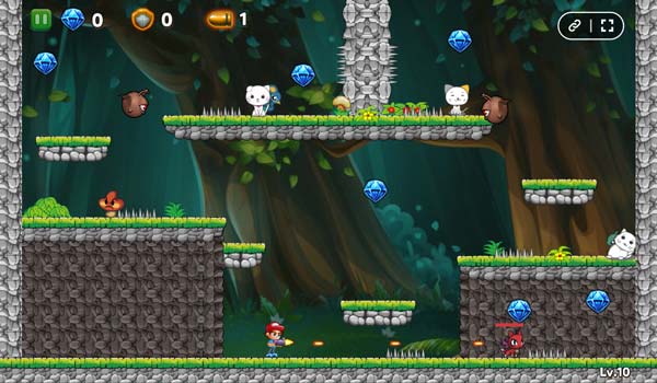 Tiêu diệt quái vật và thu thập biểu tượng mèo con