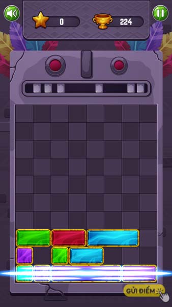 Kéo và thả những khối gỗ