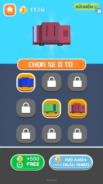 Lựa chọn các mẫu xe ô tô trong Shop cửa hàng