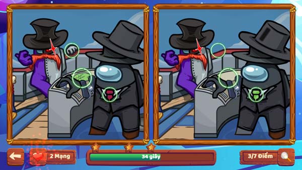 Tìm đủ 7 điểm khác nhau