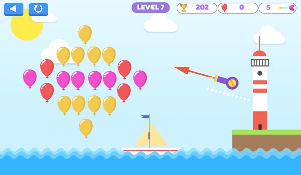 Bấm và kéo ngược mũi tên ra phía sau để chọn hướng và lực