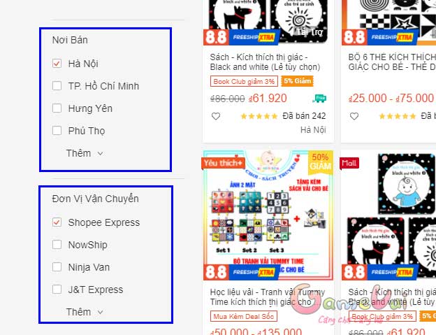 Sử dụng bộ lọc tìm kiếm