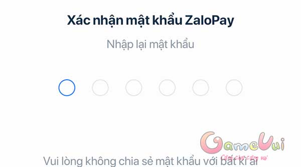 Xác nhận mật khẩu