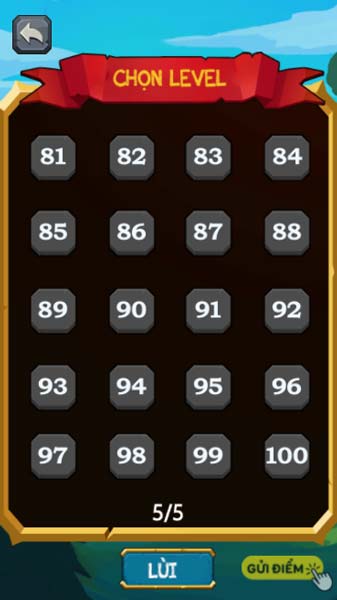 Tổng cộng có 100 level