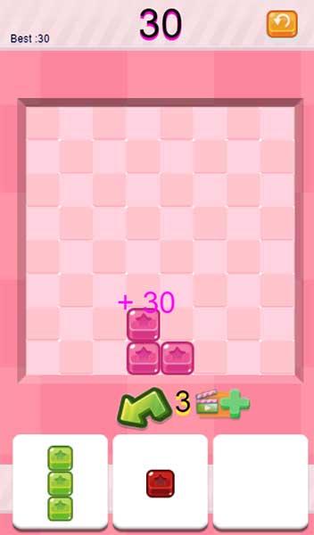 Kéo những viên gach phía dưới lên bàn cờ