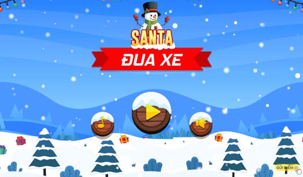Chơi game Santa đua xe - GameVui