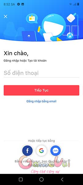 Nhập số điện thoại