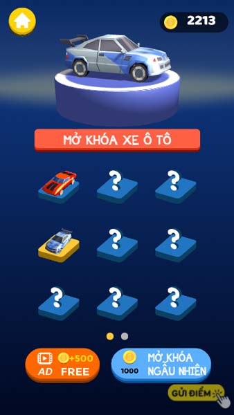 Các mẫu xe đua ô tô có trong Shop cửa hàng