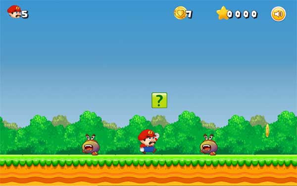 Điều khiển nhân vật Mario cứu công chúa