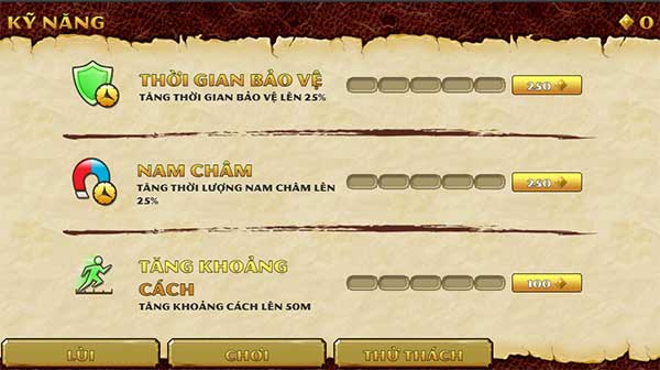 Nâng cấp kỹ năng