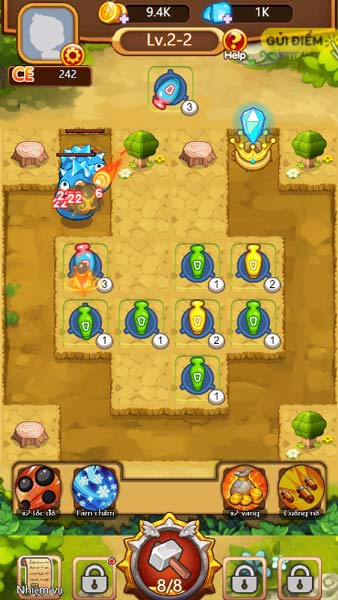 Đặt các loại tháp canh phòng thủ trên bản đồ