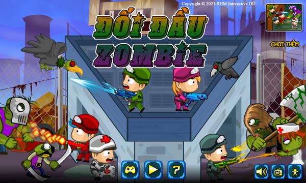 Chơi game Đối đầu Zombie - GameVui