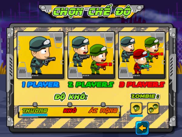 Chọn chế độ chơi