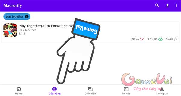 Chạm biểu tượng Cửa hàng